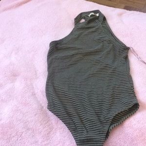 Halter neck bodysuit